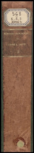 Mémoires manuscrits de l'abbé Louis Cotte t. 2